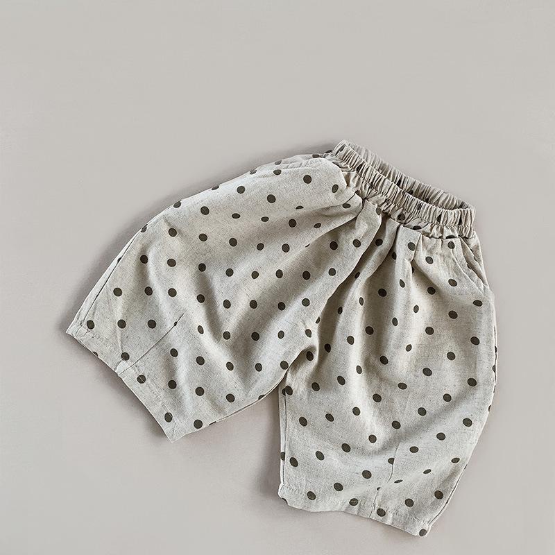 Quần short chấm bi Vintage cho bé