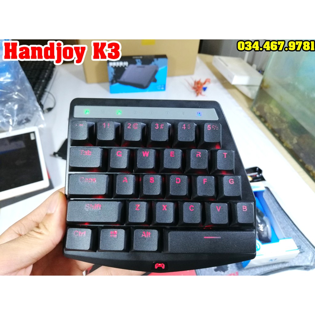 [Mã SKAMPUSH9 giảm 10% đơn 200K] Handjoy K5 - K3 Bàn phím cơ chơi game không lo bị khóa tài khoản dành cho mobile