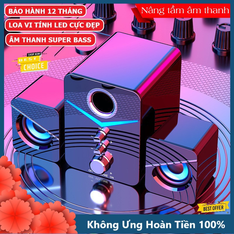 Bộ 3 Loa Vi Tính PC MC Cao Cấp 2.1 - Loa vi tính Âm Bass Echo Hay - K1242