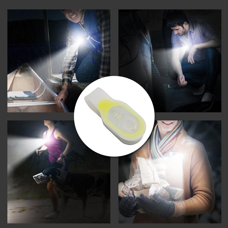 Li Đèn LED Kẹp Silicone Với Khóa Cài Nam Châm Mạnh Mẽ Cho Chó Đi Bộ