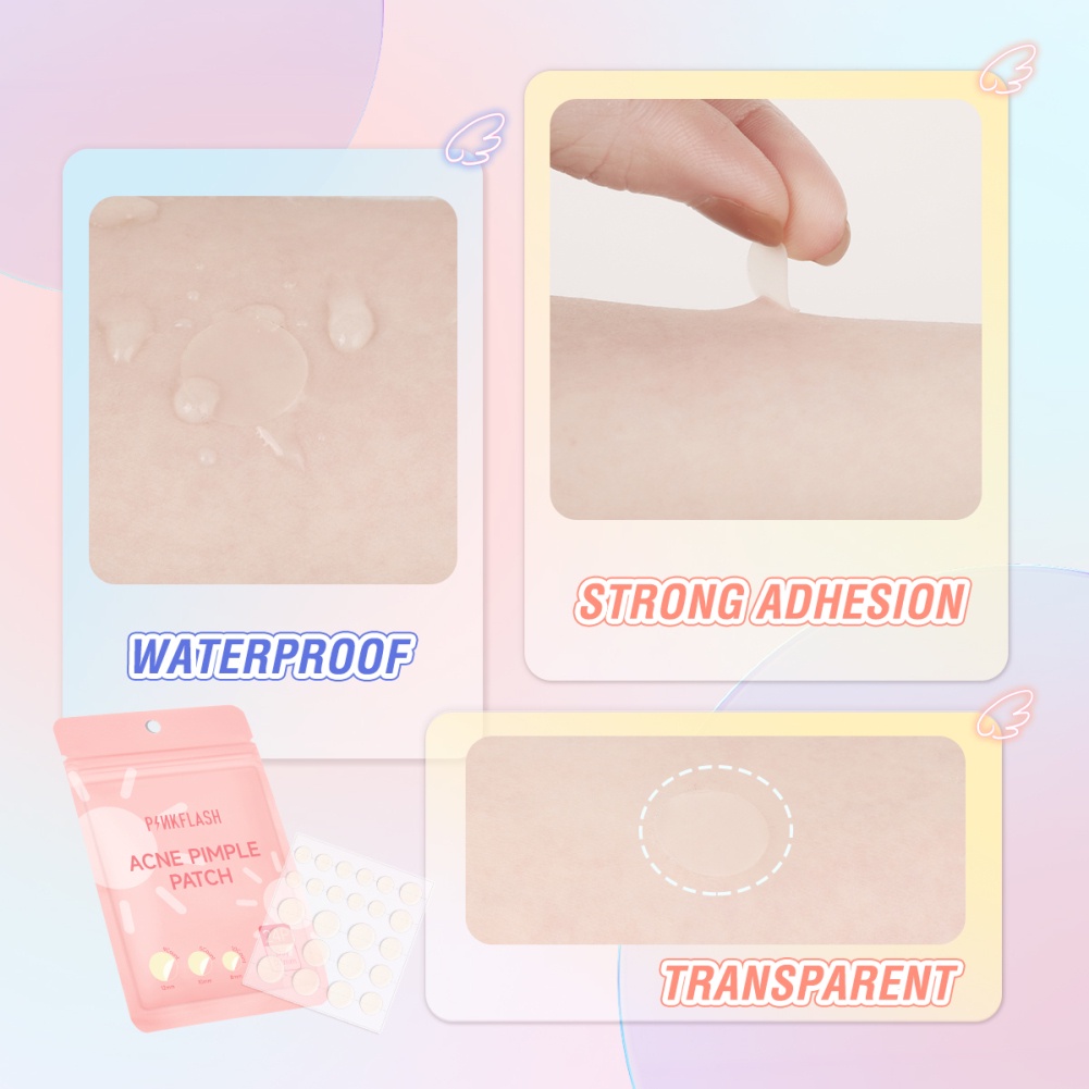 Pinkflash acne cleansing patch water colloid acne patch miếng dán che mụn vô hình