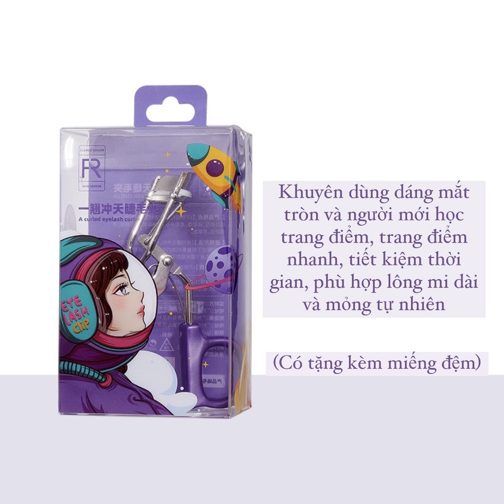 Dụng cụ kẹp bấm mi FR cao cấp dụng cụ kẹp mi cong dài lâu tặng kèm đệm thay thế