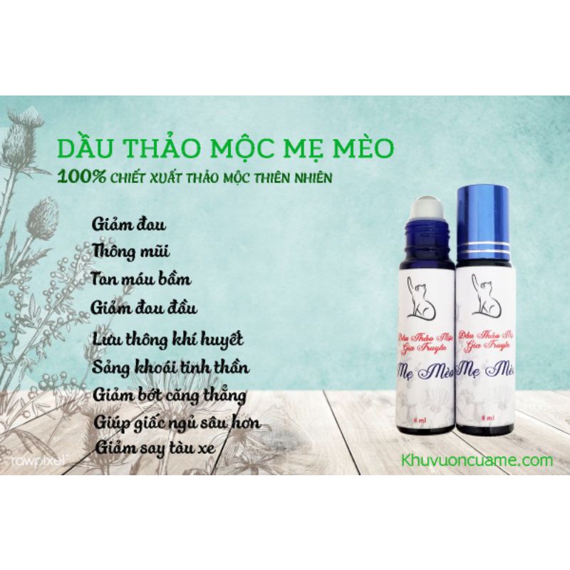 Dầu thảo mộc Mẹ Mèo