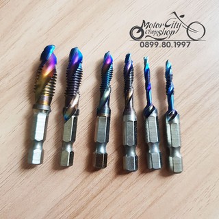 Bộ Mũi Khoan, Bộ Mũi Taro chất liệu titan siêu cứng Cho Máy Khoan M3-M10 HSS