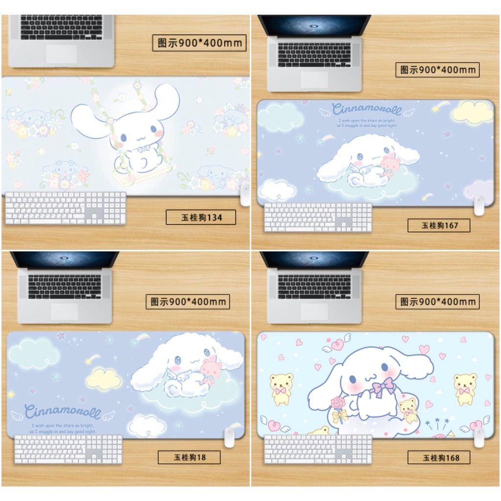 SET MIẾNG LÓT CHUỘT, PAD CHUỘT + MIẾNG KÊ TAY GAMING CINNAMOROLL 2449