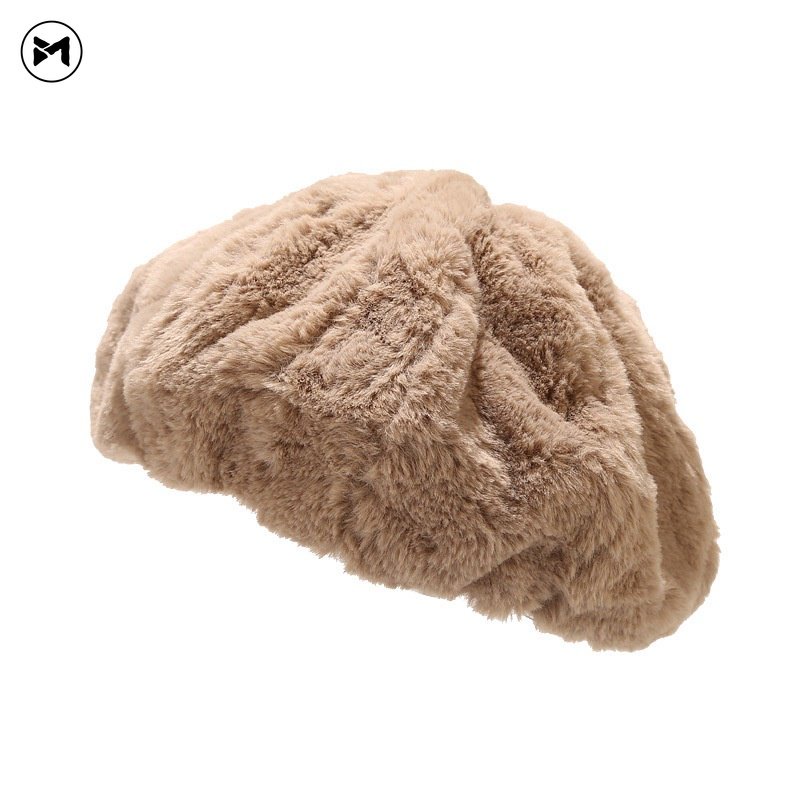 Mũ Nồi Lông Xù Dày Ấm Áp Họa Tiết Ngôi Sao Thời Trang Thu Đông Mới 2022
