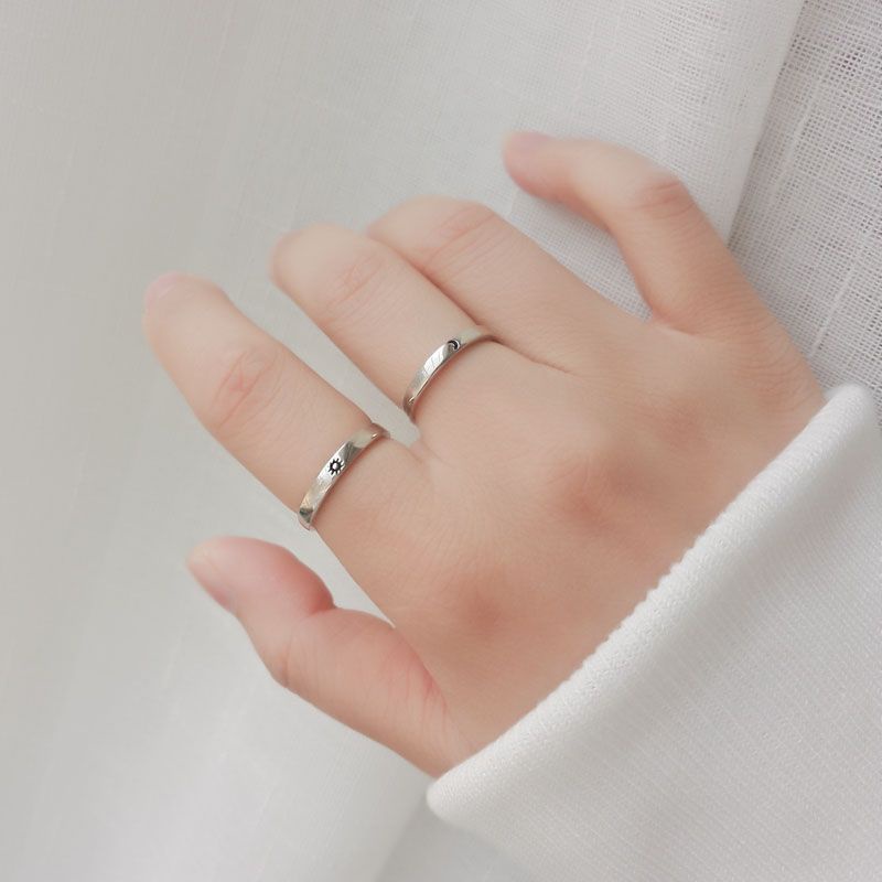 Nhẫn đôi nhẫn cặp mặt trăng - mặt trời