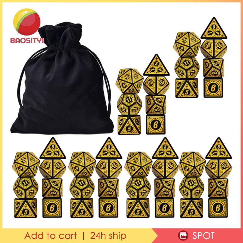 Set 42 Túi D4-D20 Dùng Để Chơi Game DND MTG