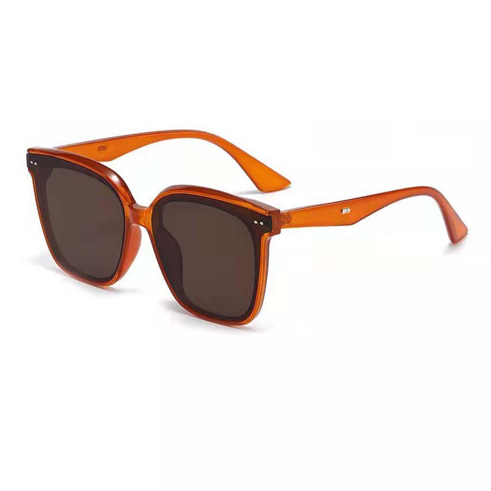 Kính Mát Gọng Vuông Lớn Chống Phản Quang Phong Cách Vintage Dành Cho Nam