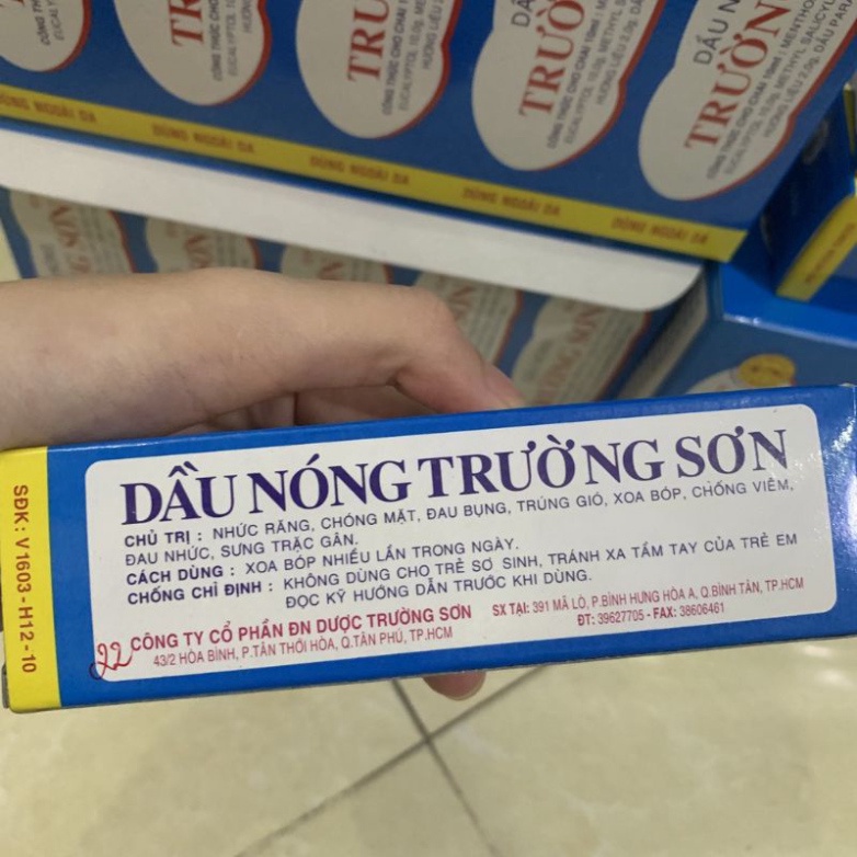 [Chính hãng] DẦU NÓNG TRƯỜNG SƠN DÙNG KHI BỊ ĐAU NHỨC - Chai 10ml