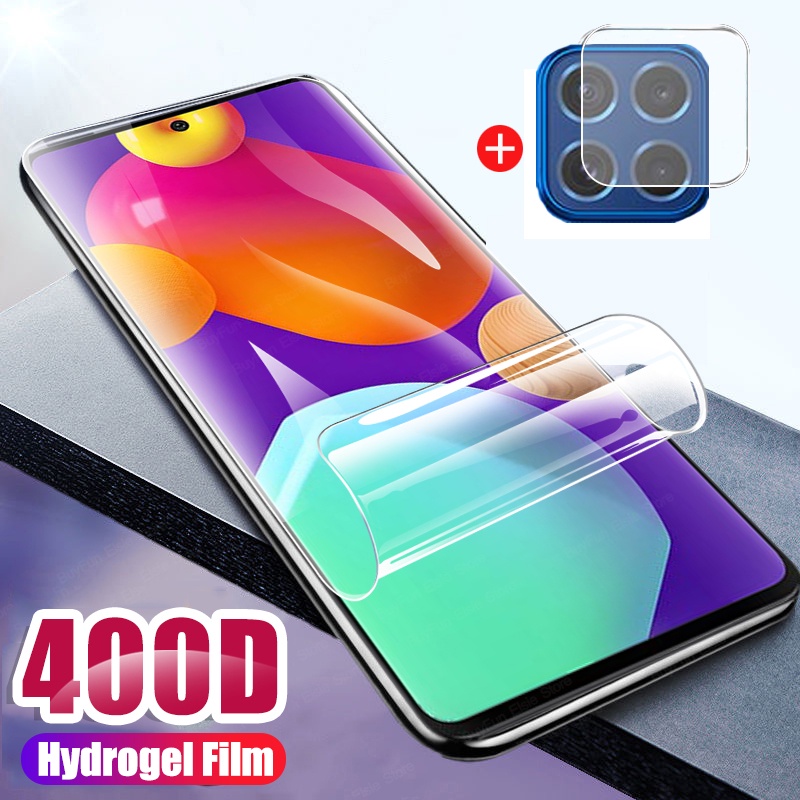 Kính cường lực bảo vệ camera 2 trong 1 cho Samsung Galaxy M62 M52 M32 M22 M12 F62 F52 F42 5G
