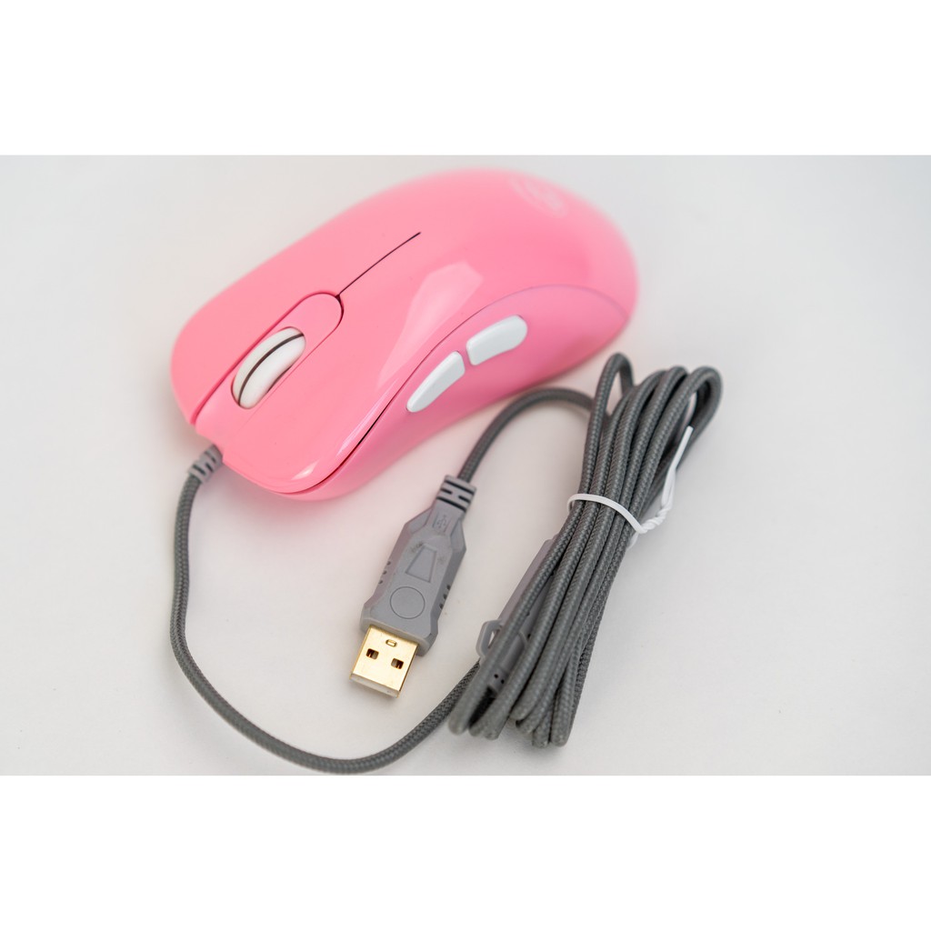 Chuột Gaming Edra EM660 Pro / Lite Pink /Black , Cảm biến PMW3389 FPS 16000 DPI