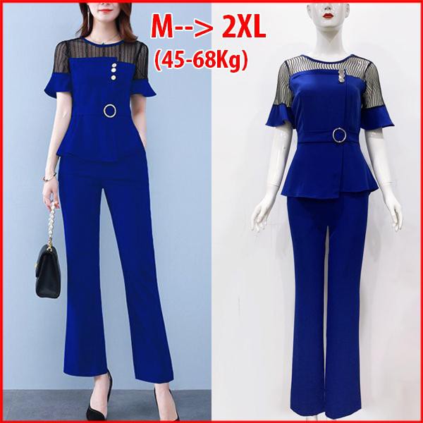 GOTI - Set Bộ Công Sở Nữ Cao Cấp Áo Tay Loe Quần Ống Đứng 3279