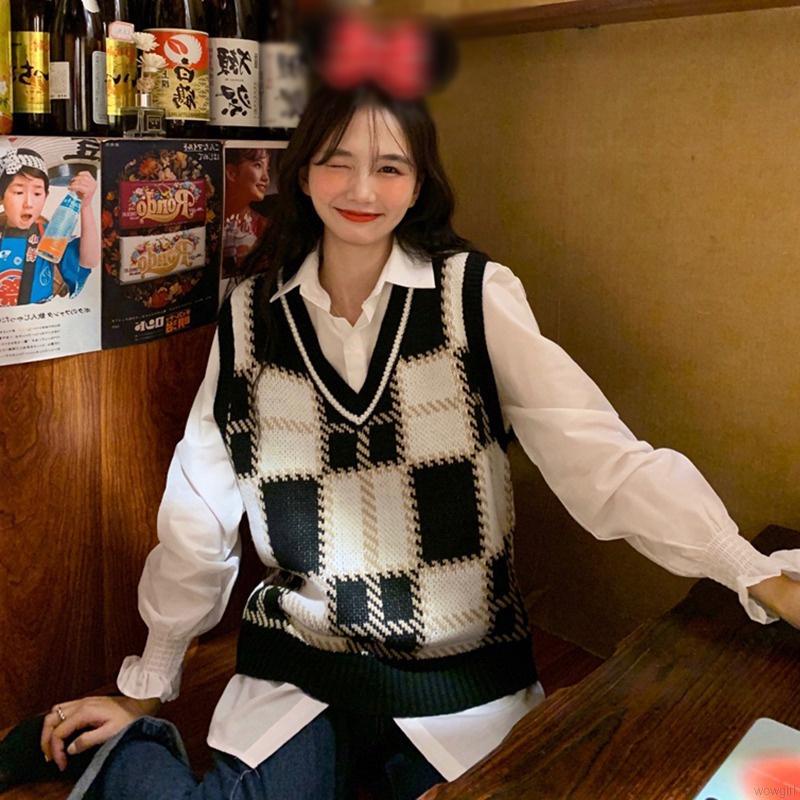 Áo len cổ V không tay thời trang nữ tính | BigBuy360 - bigbuy360.vn