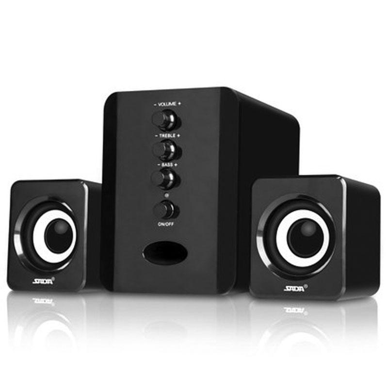 Bộ 3 Loa Máy Tính USB KAW D202 Bass Căng, Chuẩn Âm Thanh Tuyệt Đỉnh, Thiết Kế Bắt Mắt Sang Trọng
