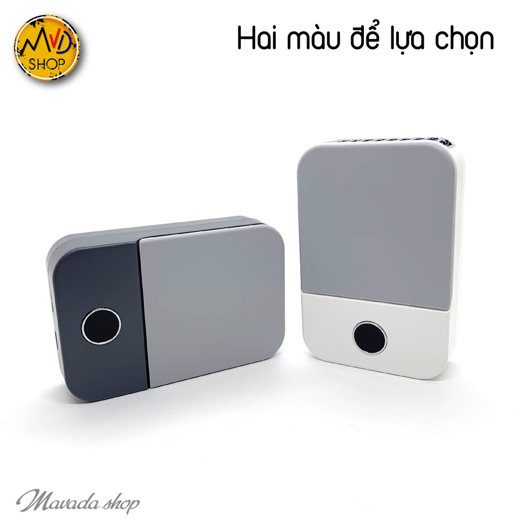 Quạt Đeo Cổ Mini tích điện để bàn, màn hình LED, pin trâu sử dụng 8 tiếng