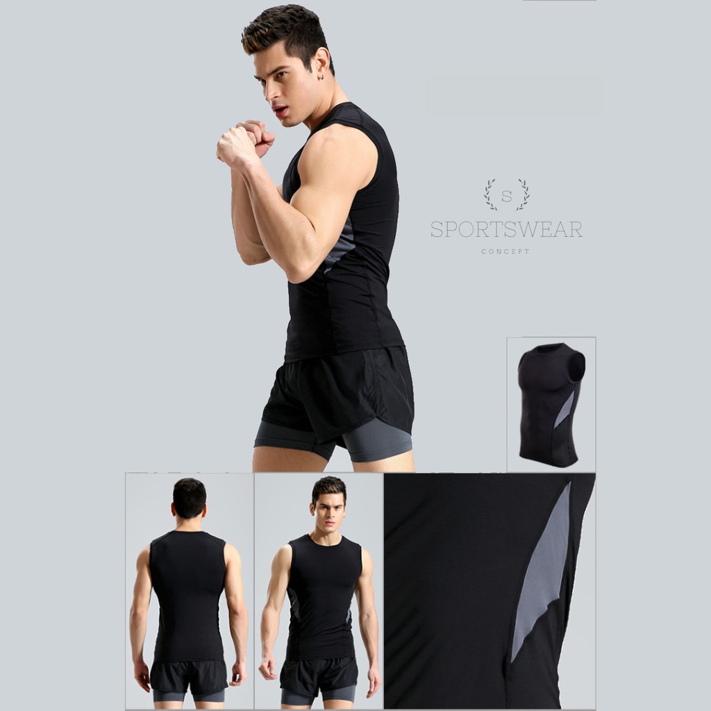 QUẦN TẬP GYM NAM FITNESS RUNNING 2 LỚP CAO CẤP SPORTSWEAR CONCEPT PHÙ HỢP NHIỀU MÔN THỂ THAO CO GIÃN VÀ KHÔ THOÁNG NHANH