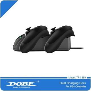 Dobe Đế Sạc MINI USB Kép Có Đèn LED Báo Hiệu Cho Tay Cầm Chơi Game PS4