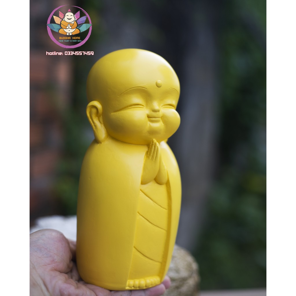 Chú tiểu decor hiện đại 21 cm trang trí nhà cửa nhiều màu độc đáo