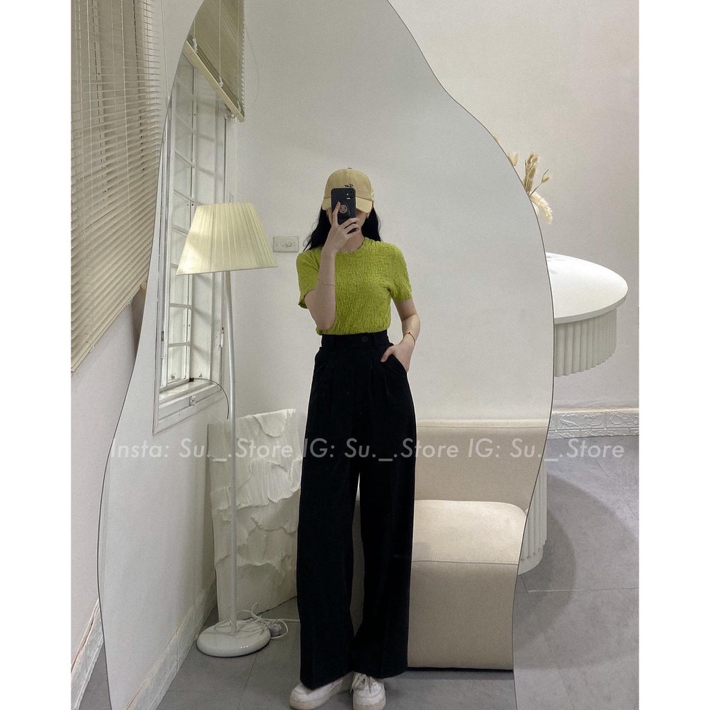 Quần culottes vải cạp lệch chất ruby cao cấp Quansuong563/251