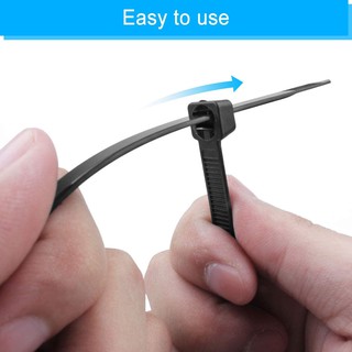 80 Dây Nhựa Rút Hàng Dài 20CM Và 30CM Màu Đen Hoặc Trắng Plastic Cable Tie