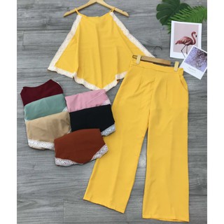 Set Yếm Quần Ống Suông