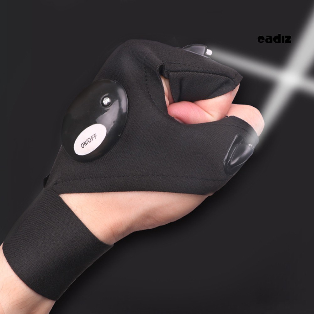 Găng Tay Xỏ Ngón Tích Hợp Đèn Led Tiện Lợi