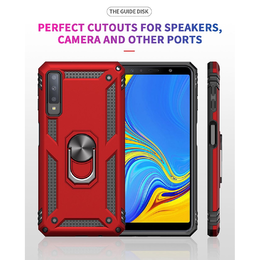 Ốp điện thoại PC cứng kèm giá đỡ nhẫn cho SAMSUNG GALAXY A7 2018 SM-A750F | BigBuy360 - bigbuy360.vn