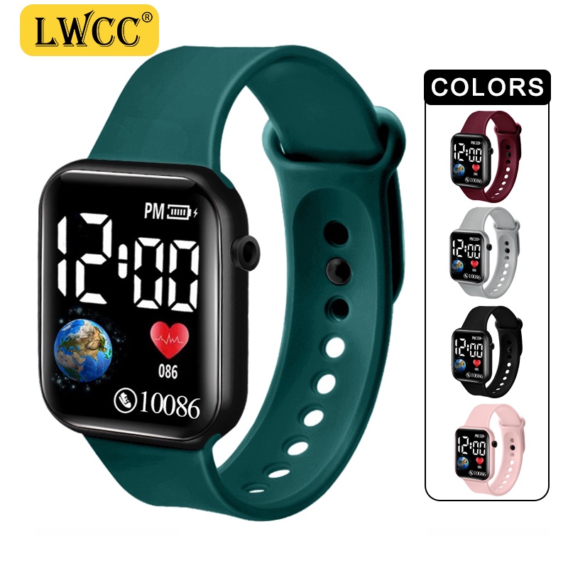 Đồng hồ kỹ thuật số LWCC thời trang sáng tạo chống nước tùy chọn màu sắc