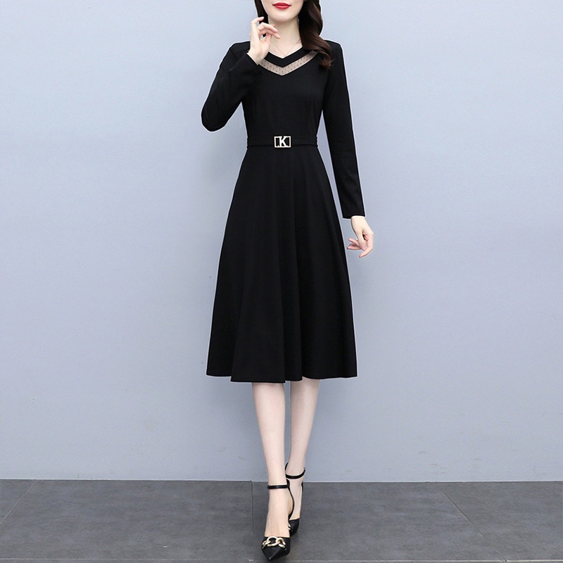 Đầm trung niên sang trong dự tiệc cho mẹ bigsize phong cách Hàn Quốc dáng suông cao cấp đẹp MD03 - WB WOMAN &amp; BEAUTY