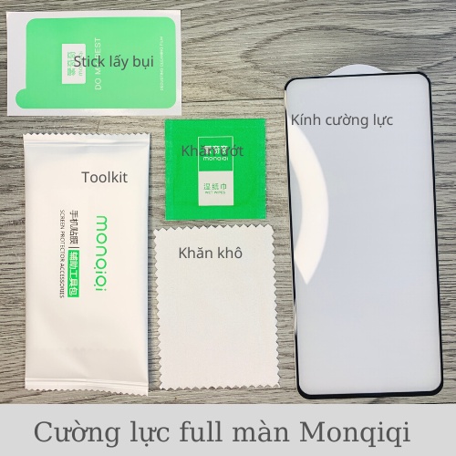 Cường lực chính hãng Monqiqi cho Xiaomi Redmi K30 K30Pro PocoX3 K20 K20 PRO Note 9s Note 9 Pro Mi 10T