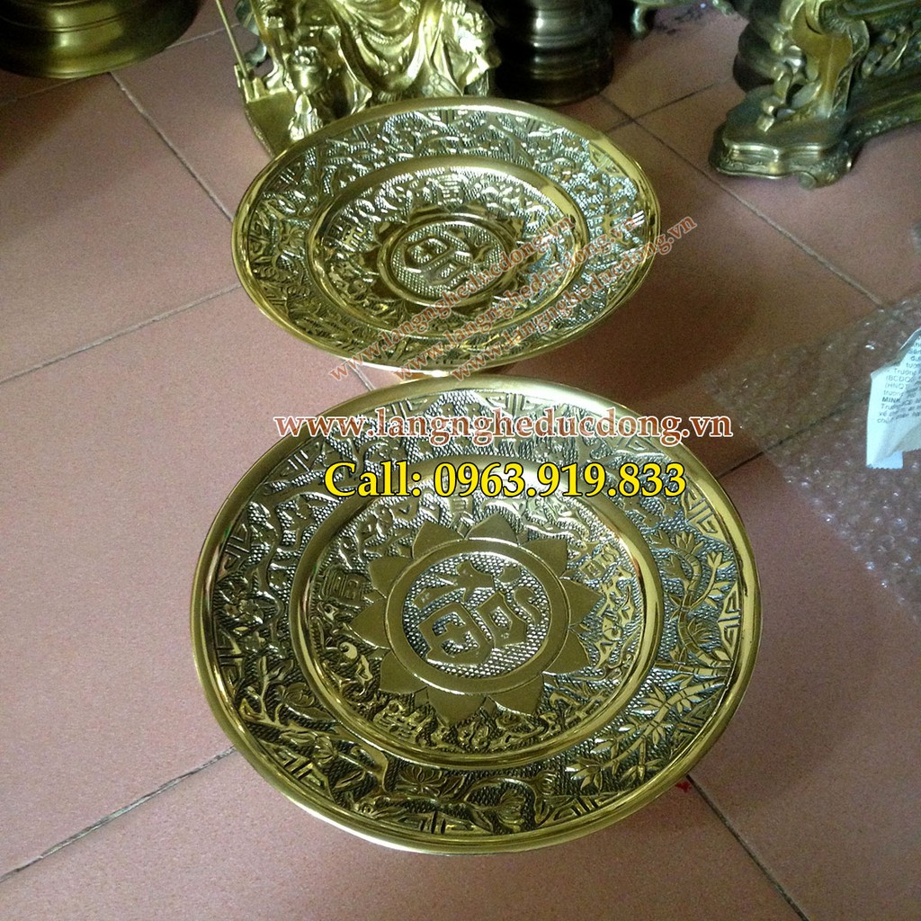 Mâm bồng, ĐK 25cm, mâm ngũ quả, mâm bồng hoa cúc, mâm bày bàn thờ, mâm đồng, giá bán mâm bồng, bán m