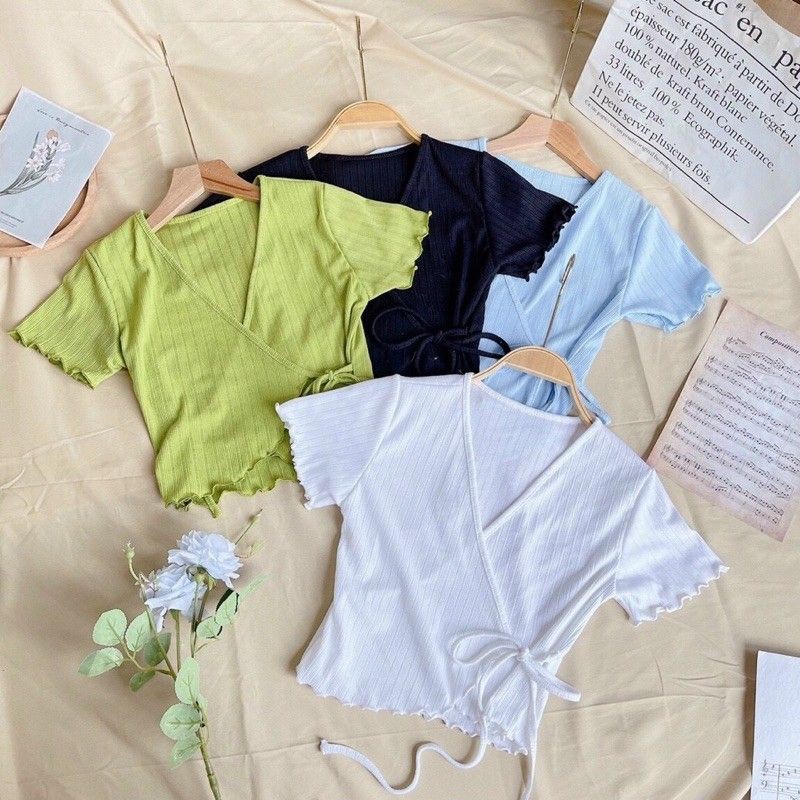 ÁO CROPTOP DÂY ĐẮP CHÉO SIÊU SEXY A3-DDC