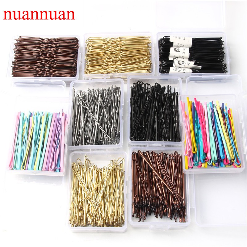 Set 50 / 100 Kẹp Tăm Nhiều Màu Thời Trang Cho Nữ