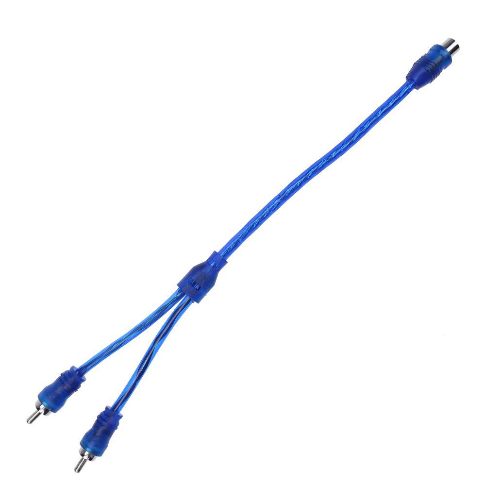 Dây cáp chuyển đổi âm thanh AUX 30cm 2 RCA đầu đực RCA đầu cái cho xe hơi