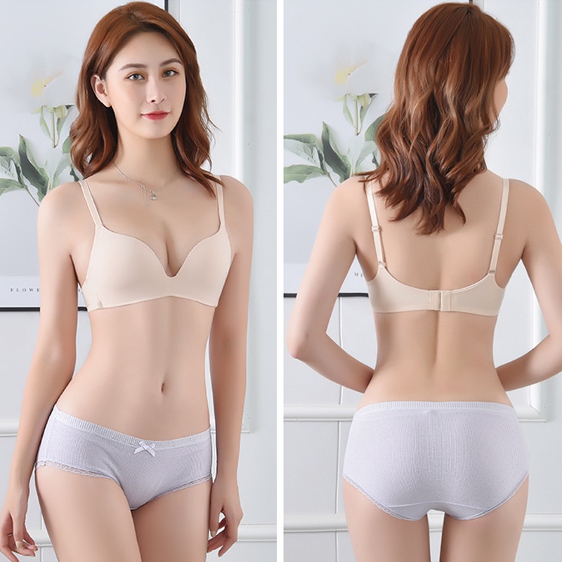 Quần lót AOWEINISI chất cotton không đường may size lớn gợi cảm cho nữ