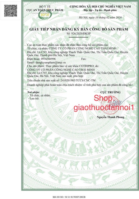 Viên uống cotripro - hỗ trợ giảm trĩ, táo bón....