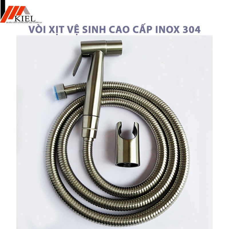 Bộ vòi xịt vệ sinh cao cấp inox 304  bao xài hàng đổi mới trong vòng 12 tháng .
