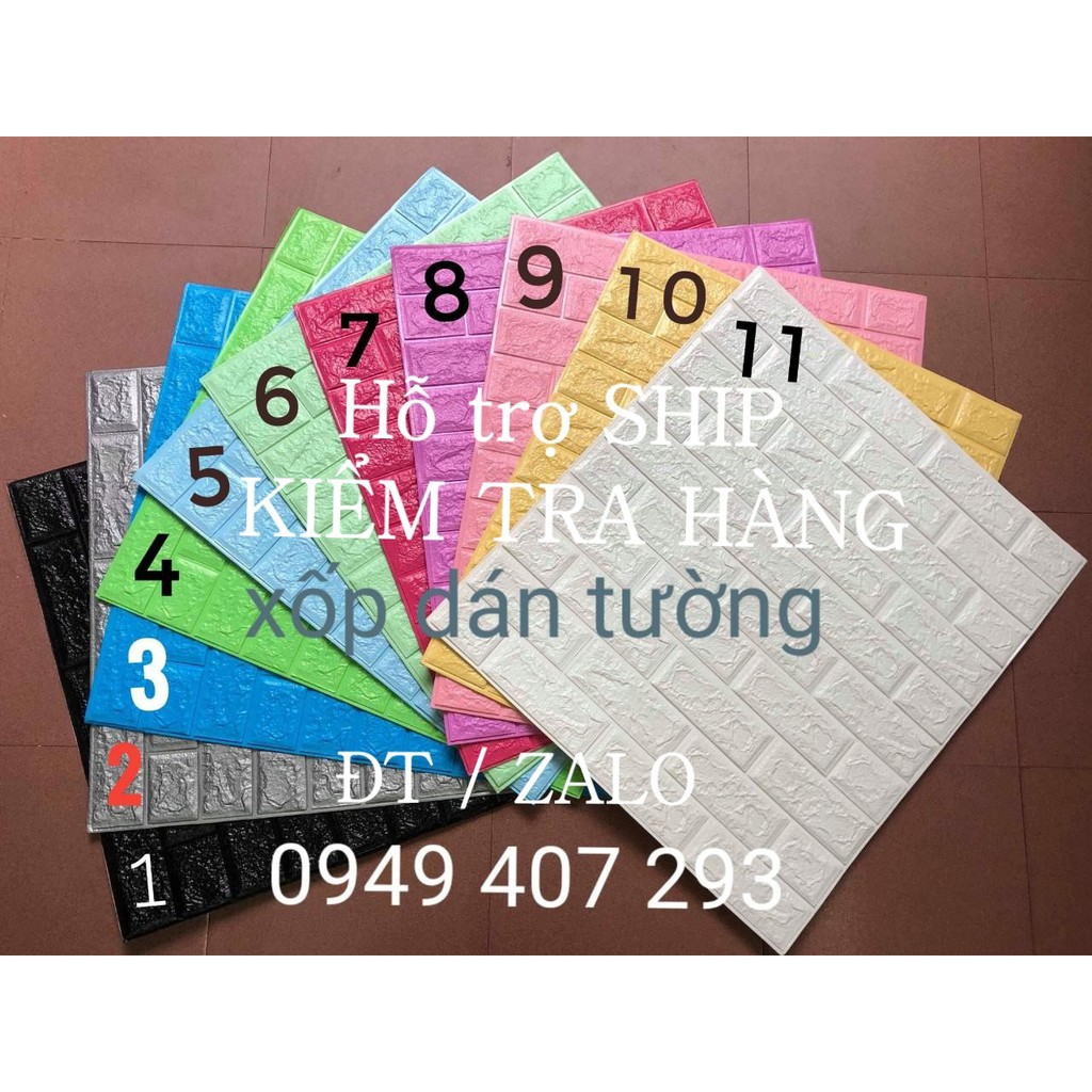 XỐP DÁN TƯỜNG - KÍCH THƯỚC 77 X 70 CM - DẦY 4MM GIÁ RẺ