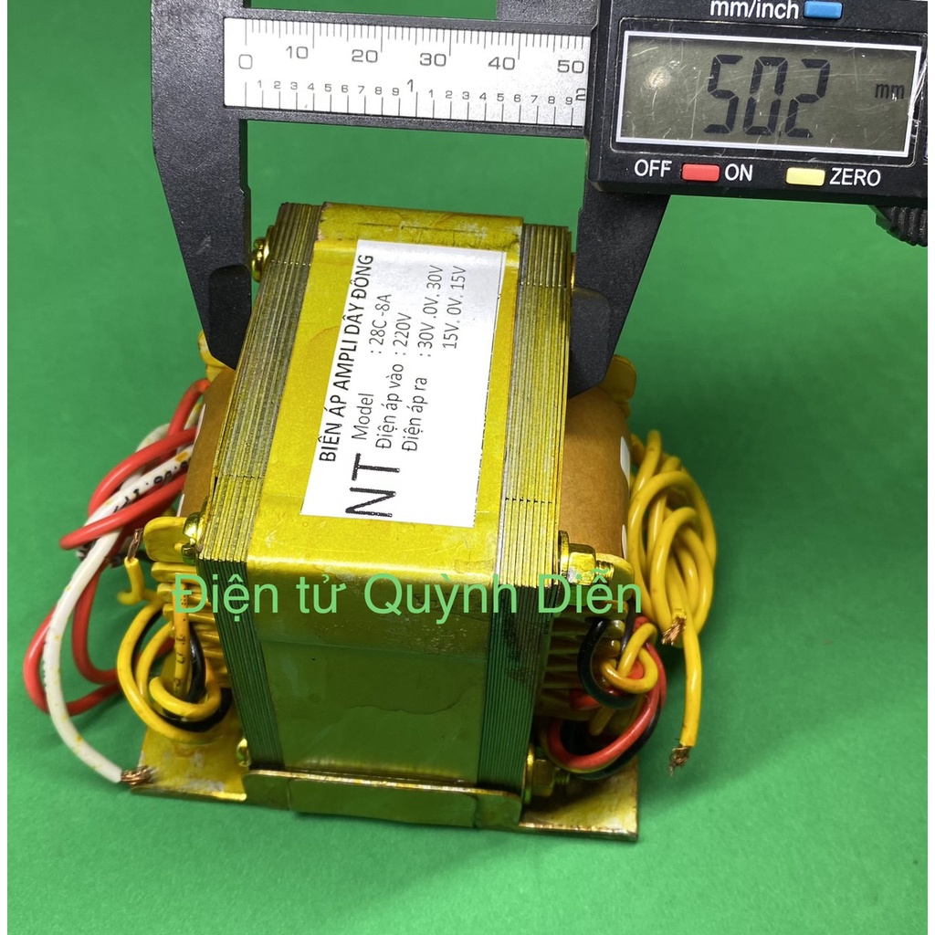 Biến áp tanpo Ampli 8A 30V đôi 100% Dây đồng  - linh kiện điện tử QUỲNH DIỄN