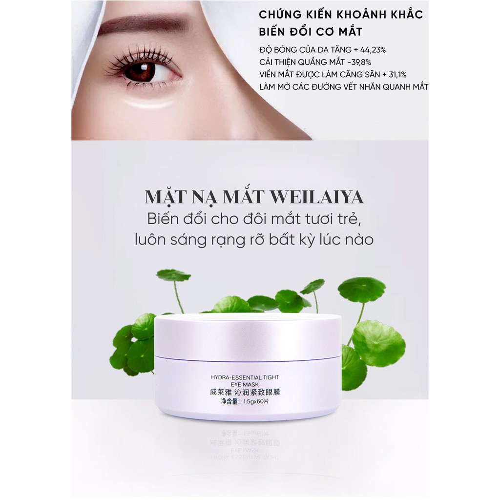 Mặt Nạ Mắt Collagen Weilaiya Chính Hãng Làm Mờ Thâm Vết Nhăn Quanh Mắt Cho Viền Mắt Căng Bóng Freeship COD (Sẵn SLL) | BigBuy360 - bigbuy360.vn