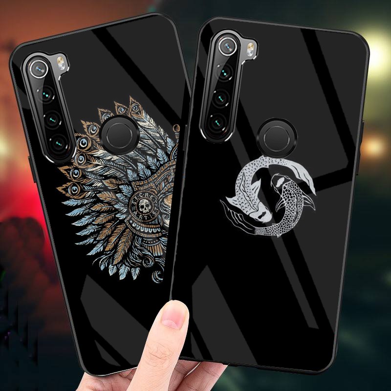 Ốp Lưng XIAOMI REDMI NOTE 8 mặt kính cường lực cao cấp thiết kế riêng
