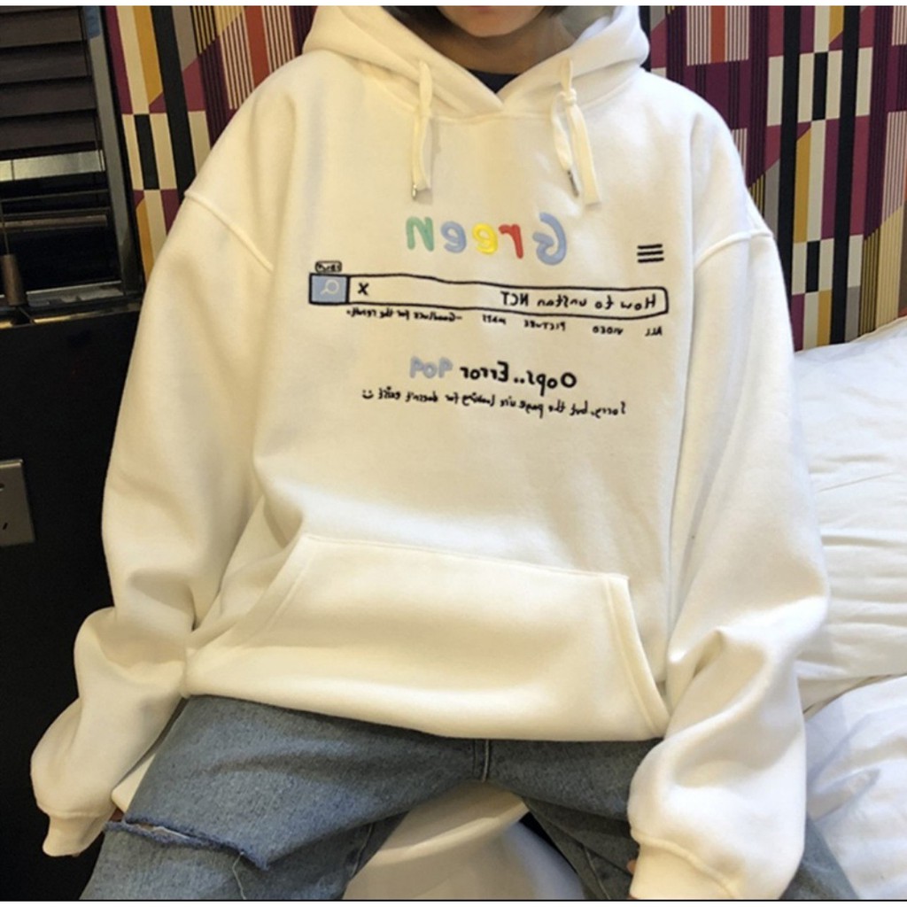 áo Hodie nỉ trang phục thu đông nam nữ - áo hoodie nỉ Green có túi bụng - áo hoodie nỉ bông form rộng unisex giá rẻ nhất