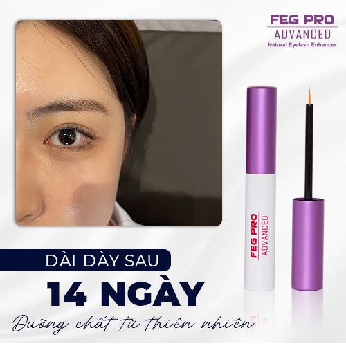 [CHÍNH HÀNG] Dưỡng mi FEG Pro-Advanced- Dưỡng mi chắc khỏe phục hồi lông mi-nang lông bị tổn thương-dưỡng mi dày dài_3ml