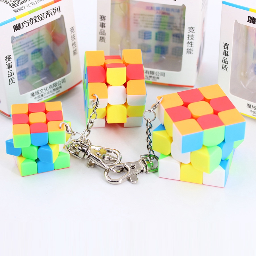 Móc khóa hình khối rubik 3x3x3 30mm 35mm 40mm