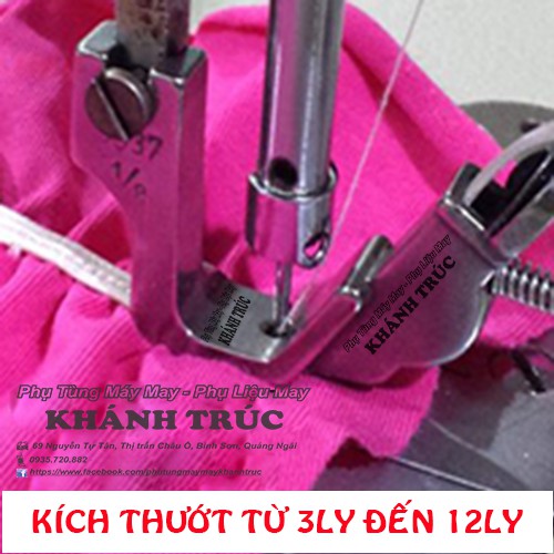 [ Thun từ 3ly đến 12ly] Chân vịt vô thun S537 máy may 1kim công nghiệp