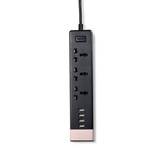 Ổ cắm điện Remax RU-S2 thiết kế hiện đại tích hợp 4 cổng sạc USB