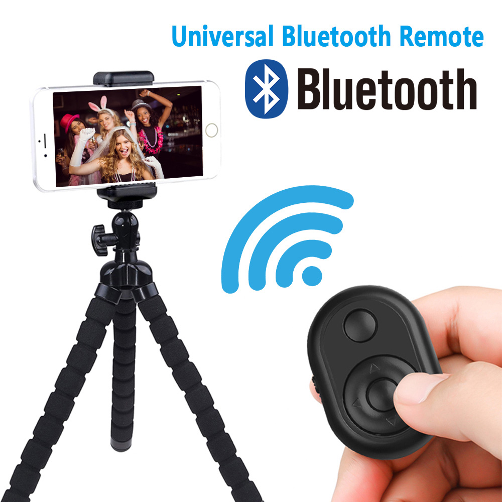 Wireless Controller Bluetooth Remote Control Self-Timer Camera Stick Shutter Release Bluetooth Triggers Button for IOS Android Selfie Accessories