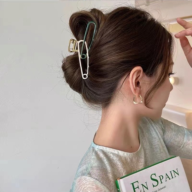 Kẹp Tóc Cá Mập Bằng Kim Loại Cao Cấp Phong Cách Mới 2022