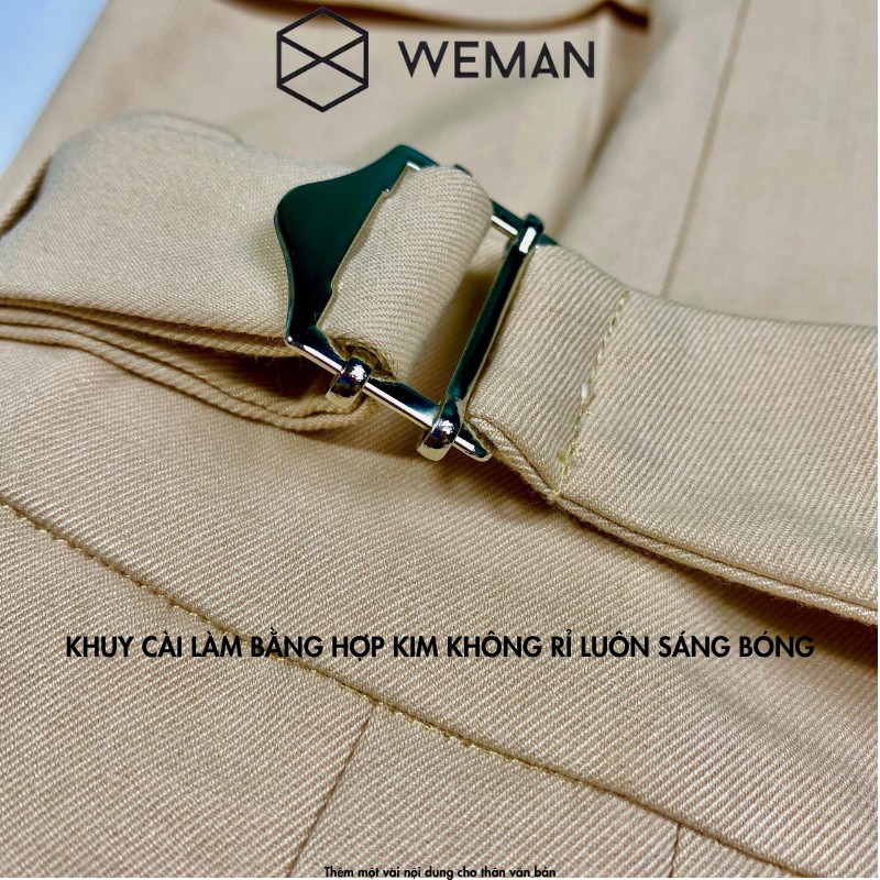 Quần Tây Nam Lưng Cao Sidetab, Thiết kế Cạp Cao Phom Dáng Slim Fit Hàn Quốc Signature Thời Trang WEMAN - WM01